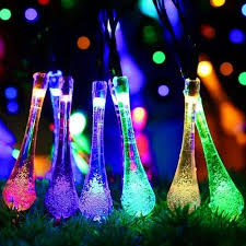 16 Led Crystal Water Drop Multi Color