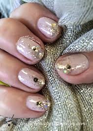gold glitter ombre nails beauty
