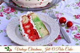 Let's revive those vintage christmas dishes of the past. Mommy S Kitchen Vintage Christmas Jell O Poke Cake