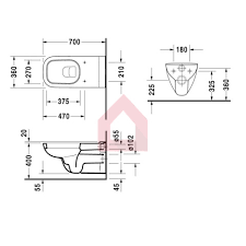 Duravit Wall Mounted Toilet D Code D