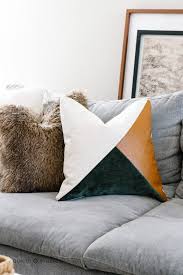 how to sew a modern pillow cover with