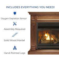 Ventless Dual Fuel Gas Fireplace