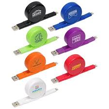 Android Micro Usb Apple Lightning Compatible Retractable Phone Charger Cord Promotional Product Ideas By Imprintitems Com