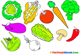 Tranh tô màu rau củ quả đẹp, đa dạng các loại cho bé tập tô - Luật Trẻ Em