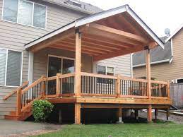 Cedar Deck Backyard Patio Designs