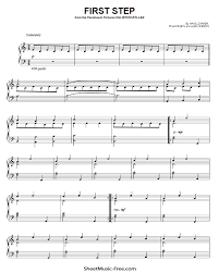 This is my arrangement of pirates of the caribbean for the piano. First Step From Interstellar Sheet Music Hans Zimmer Sheetmusic Free Com