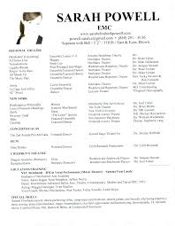Theatrical Resume Template