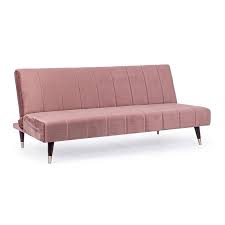 3 seat sofa bed alma pink bizzotto
