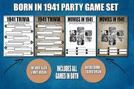 Today i have made free printable bts trivia quiz with answer key that the girls can. 80th Birthday Party Games 1940s Trivia 80th Birthday Printable Games Instant Download Price Is Right 1941 Movies 1941 Birthday Games Party Favors Games Paper Party Supplies Scottironworks Com