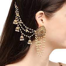 indian traditional jewellery from head