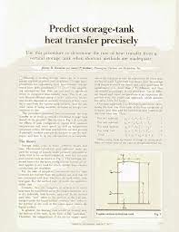 pdf predict storage tank heat transfer