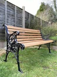 Patio Bench With Oak Slats