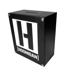 H Icon Handmade Wood Money Box