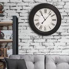 Black Oversized Wall Clock 32213vbk