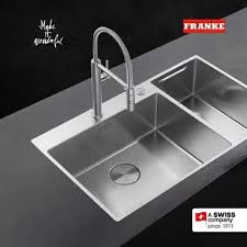 franke kitchen sink satin finish double