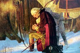 Image result for picture of george washington in prayer