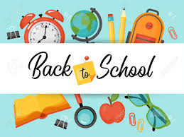Back To School Banner Design With School Supplies And Typography