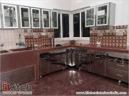 stainless steel modular kitchen design