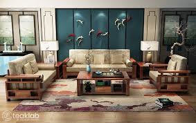 teaklab wooden sofa set