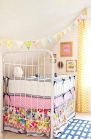 mismatched crib bedding nursery