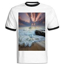 Amazon Com Jackjom Cloud Sunrise Hit Color Shirts For Men