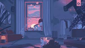 lofi chill live hd wallpaper