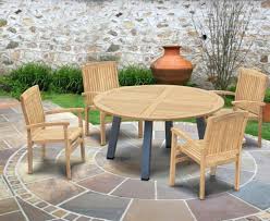 Metal Dining Set With Bali Stacking Chairs