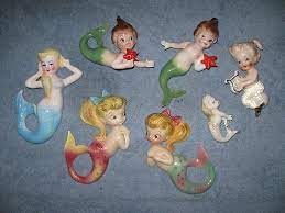 Vintage Mermaid Wall Plaques Collection