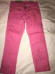 New Girls Sonoma Denim Sparkly Pink Skinny Jeans Size 4