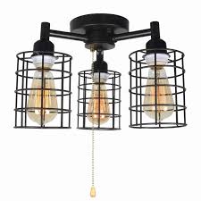Industrial Ceiling Light With Pull Chain