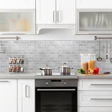 Home depot kitchen cabinets review. Smart Tiles Subway Fondi 10 95 In W X 9 70 In H Grey Peel And Stick Self Adhesive Decorative Mosaic Wall Tile Backsplash Sm1159g 04 Qg The Home Depot
