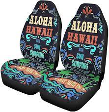 Set Of 2 Car Seat Covers Aloha Hawaii