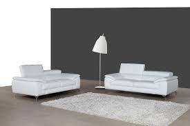 white leather sofa set with adjule