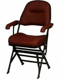 Leather padded arms flip down when support is desired, then quickly flip up to. Upholstered Folding Chairs Ideas On Foter