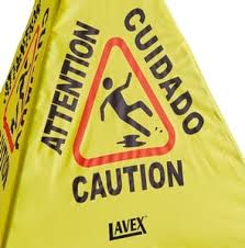 lavex 20 caution wet floor pop up sign