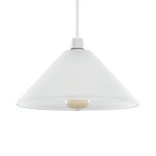 frosted glass tapered pendant lampshade