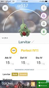 My Cousin Just Hatched A 100iv Larvitar And She Hardly Plays