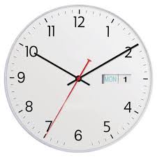 Datetime 28cm Day Date Wall Clock