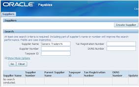 how to create supplier in oracle apps