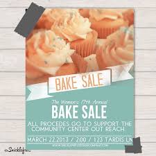 Cake Sale Poster Template Magdalene Project Org