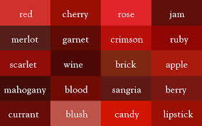 Correct Names Of All Color Shades