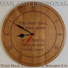 Personalised Wooden Wall Clock Unique