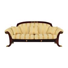 french empire style upholstered sofa