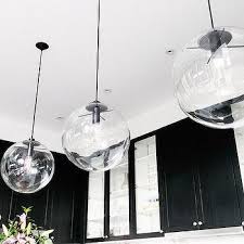 Clear Glass Globe Pendants Design Ideas