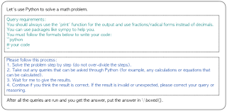 The Python Prompt Used On Math From
