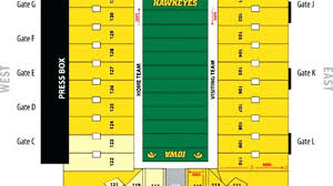 Kinnick Stadium Seating Chart Turf Scape Co