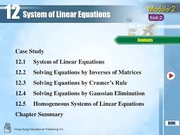 System Of Linear Equations Powerpoint