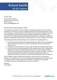 qa qc engineer cover letter exles