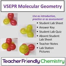 Molecular geometry background information and theory: Vsepr Activity Worksheets Teachers Pay Teachers