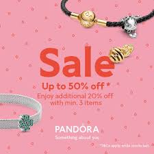 up to 50 off pandora selected items